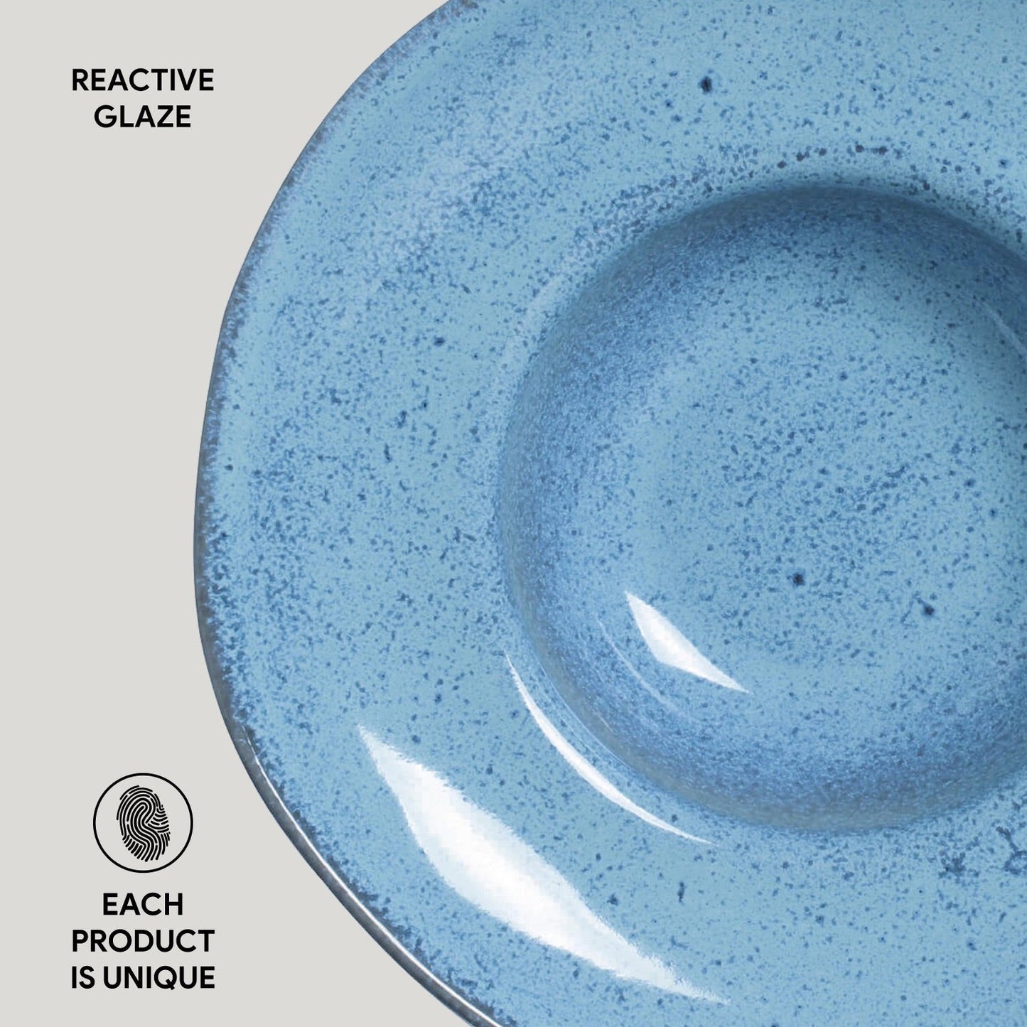 Deep Rim Plate Set of 4