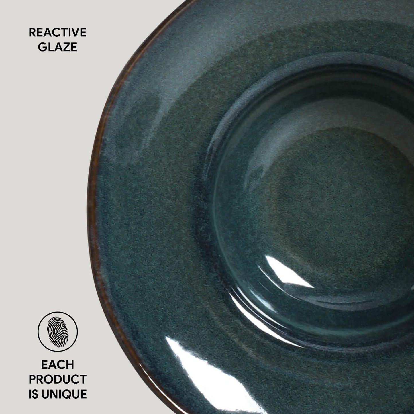 Deep Rim Plate Set of 4