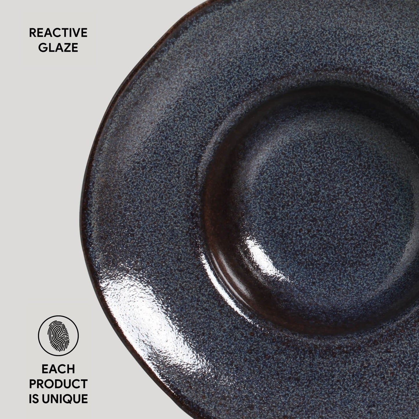 Deep Rim Plate Set of 4