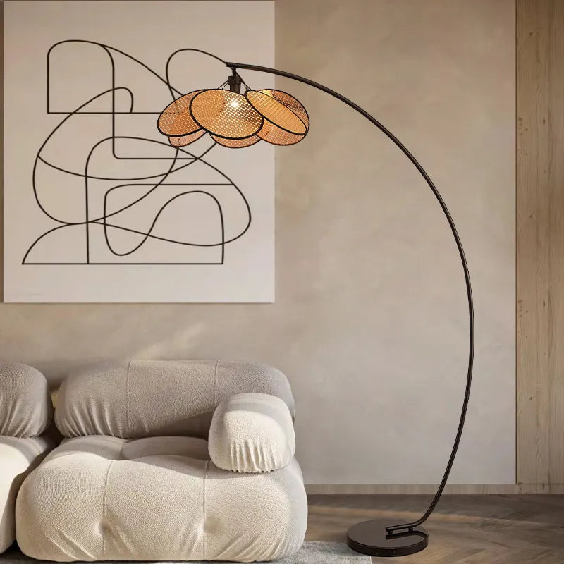 Rattan LED Floor Lamps