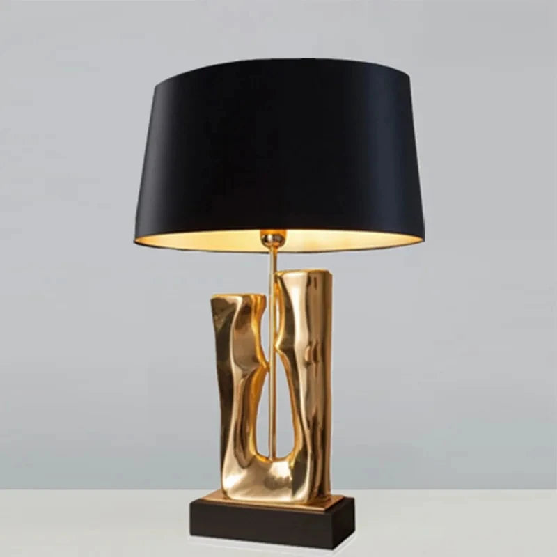Artsy Luxe Gold Lamp