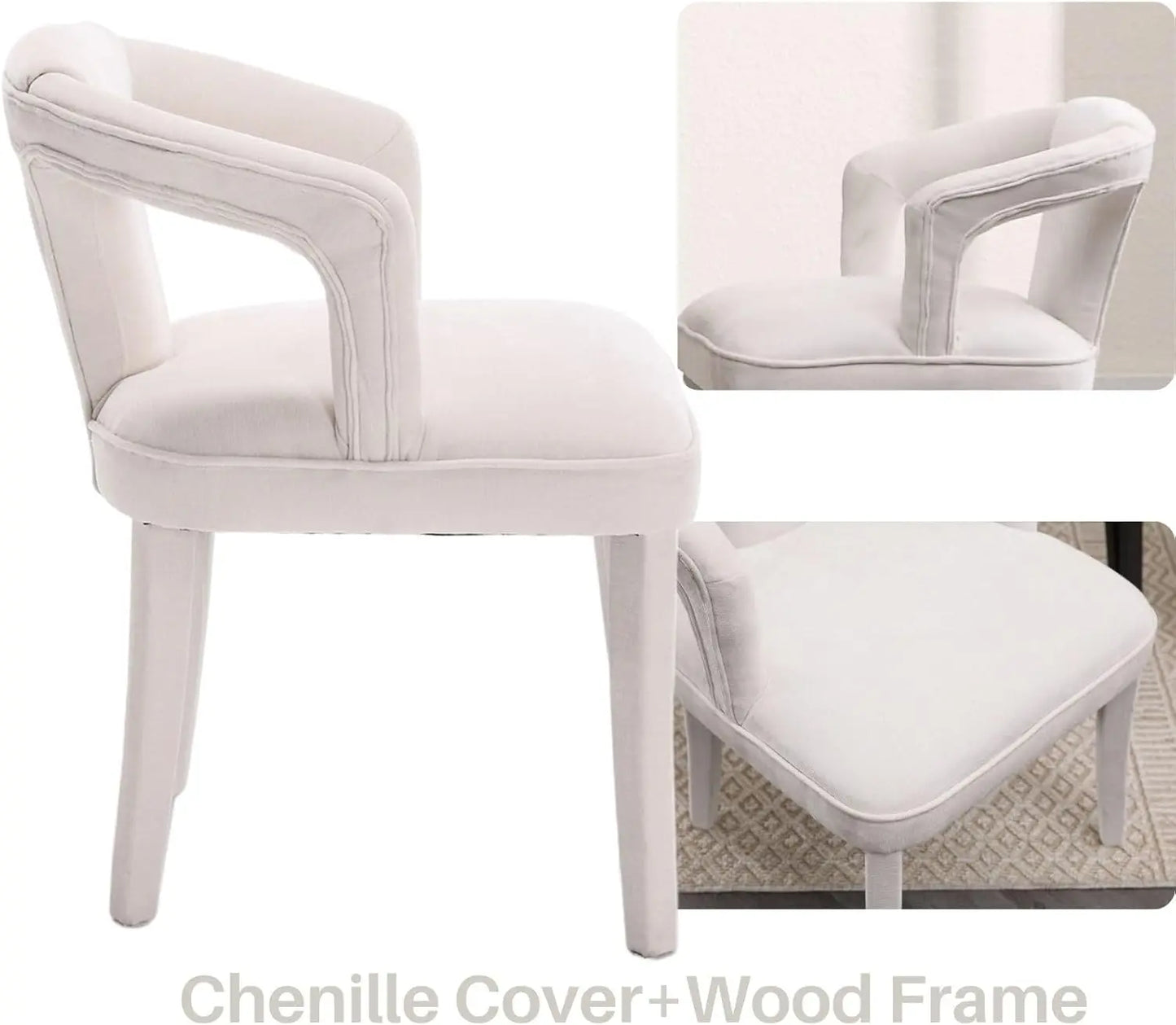 Velvet Desiree Dining Chairs (Set of 2) - 3 Colors