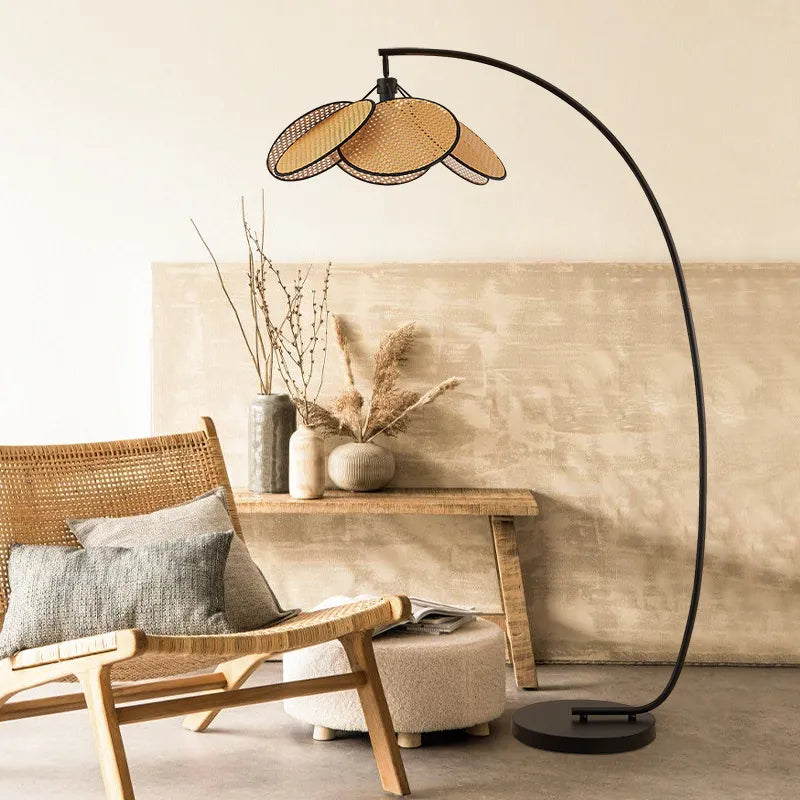 Rattan LED Floor Lamps