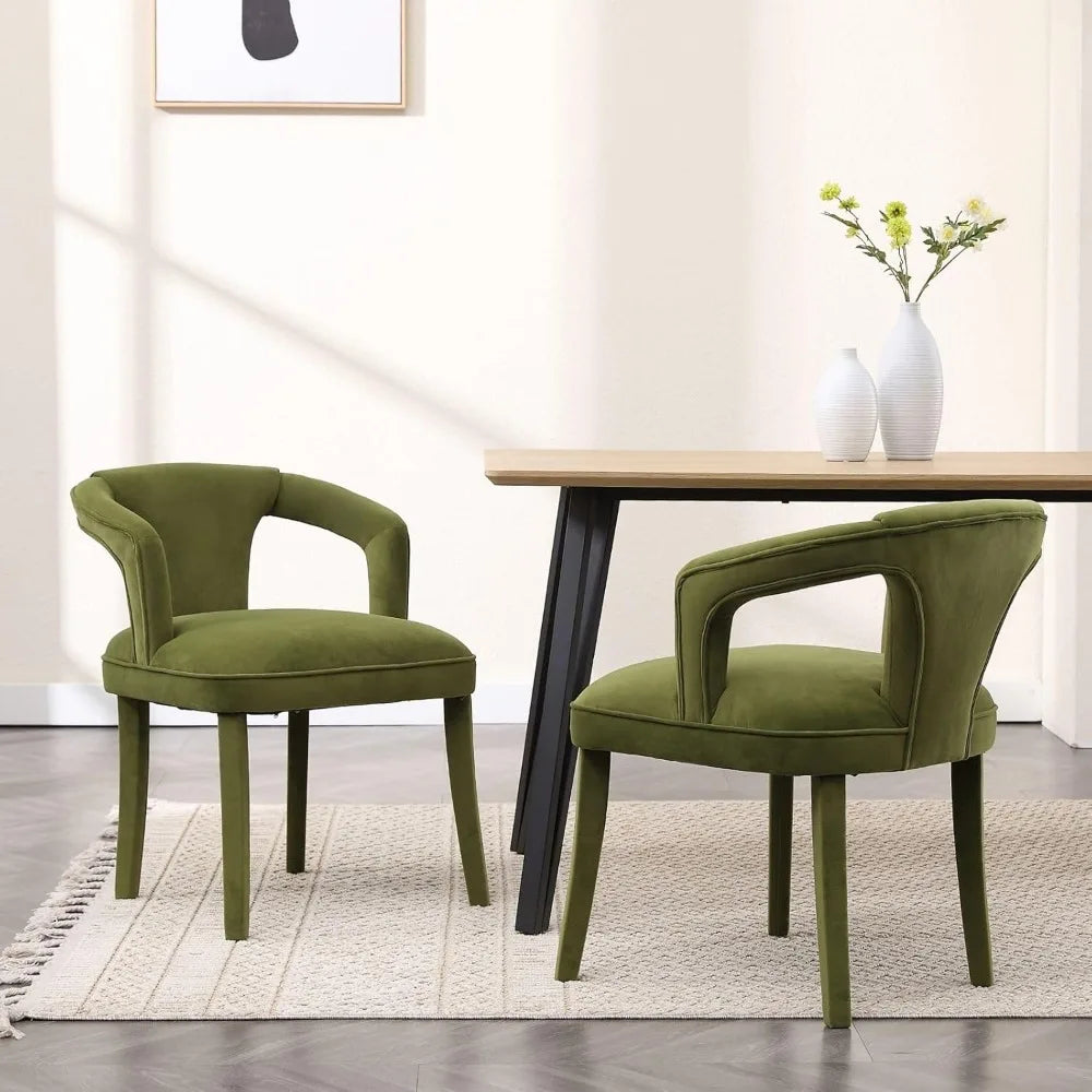Velvet Desiree Dining Chairs (Set of 2) - 3 Colors