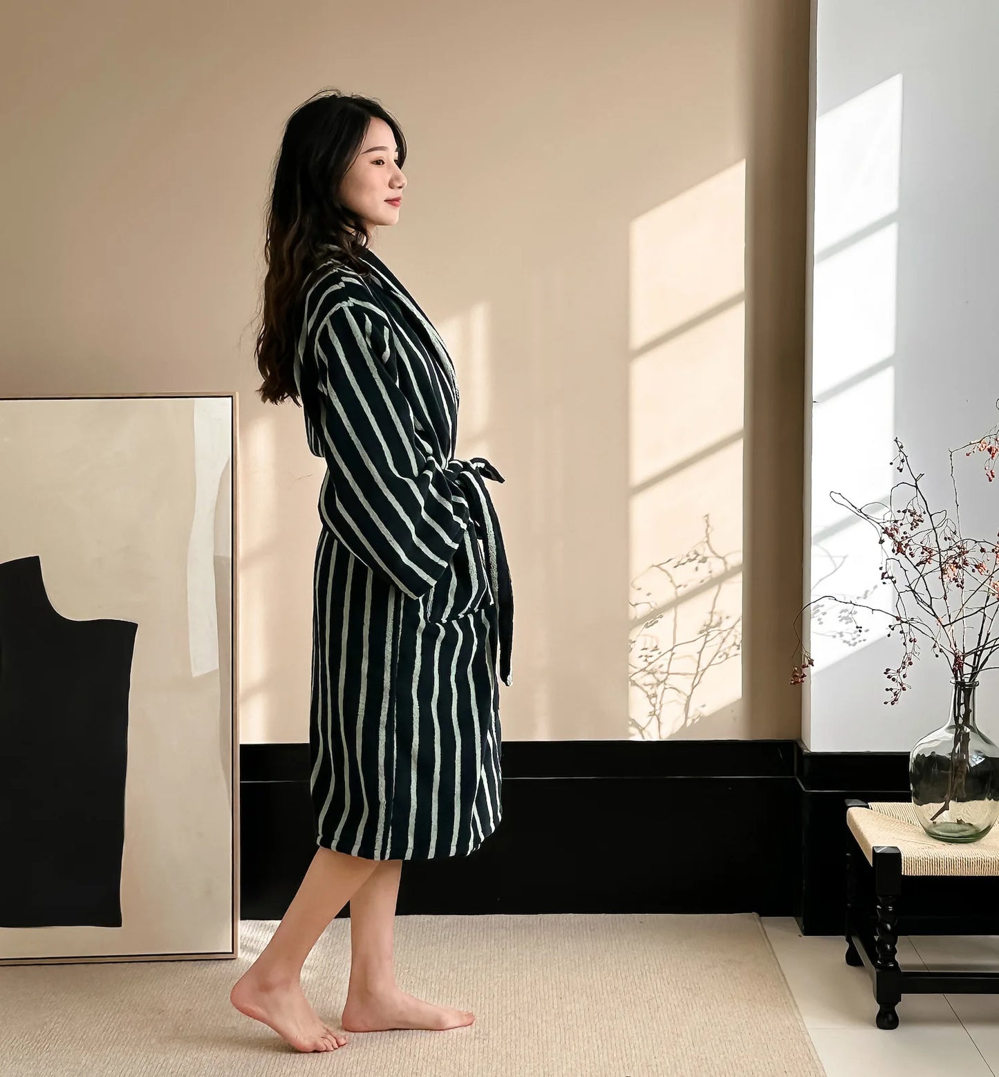Striped Cozy Robe