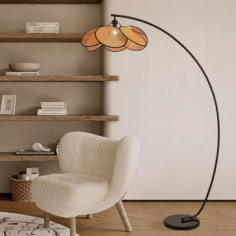 Rattan LED Floor Lamps
