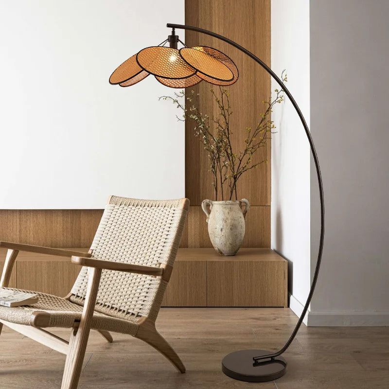 Rattan LED Floor Lamps