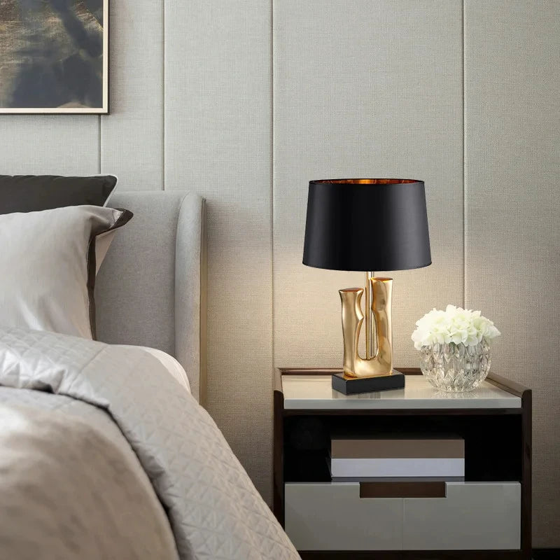 Artsy Luxe Gold Lamp