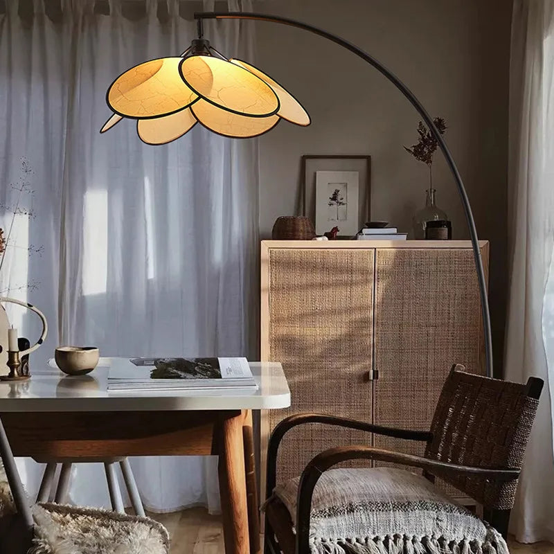Rattan LED Floor Lamps