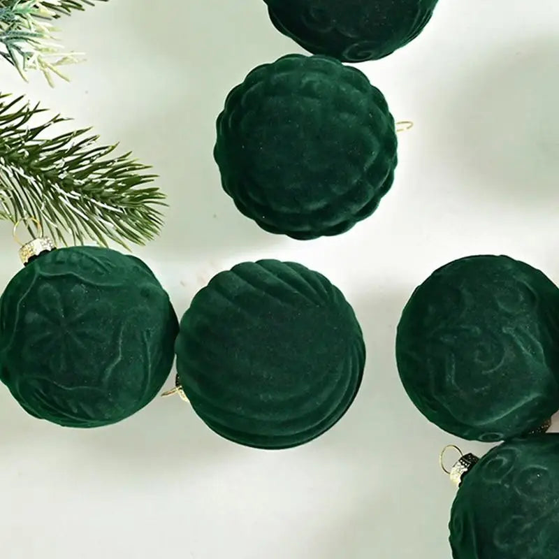 Christmas Velvet Ball Ornaments (20 pcs)