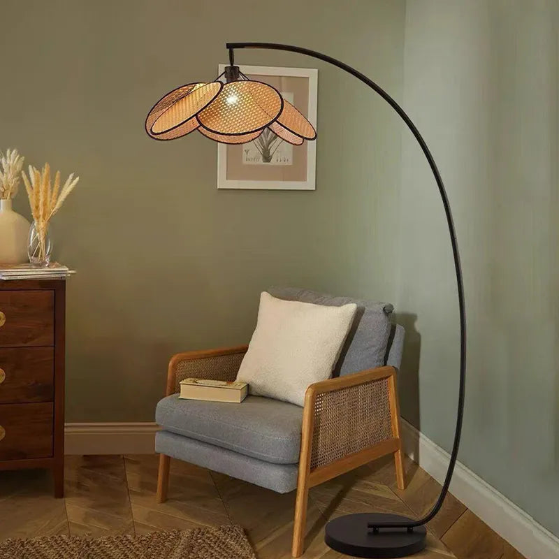 Rattan LED Floor Lamps