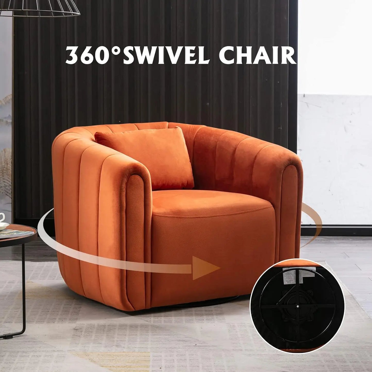 Swivel Barrel Chair Set of 2
