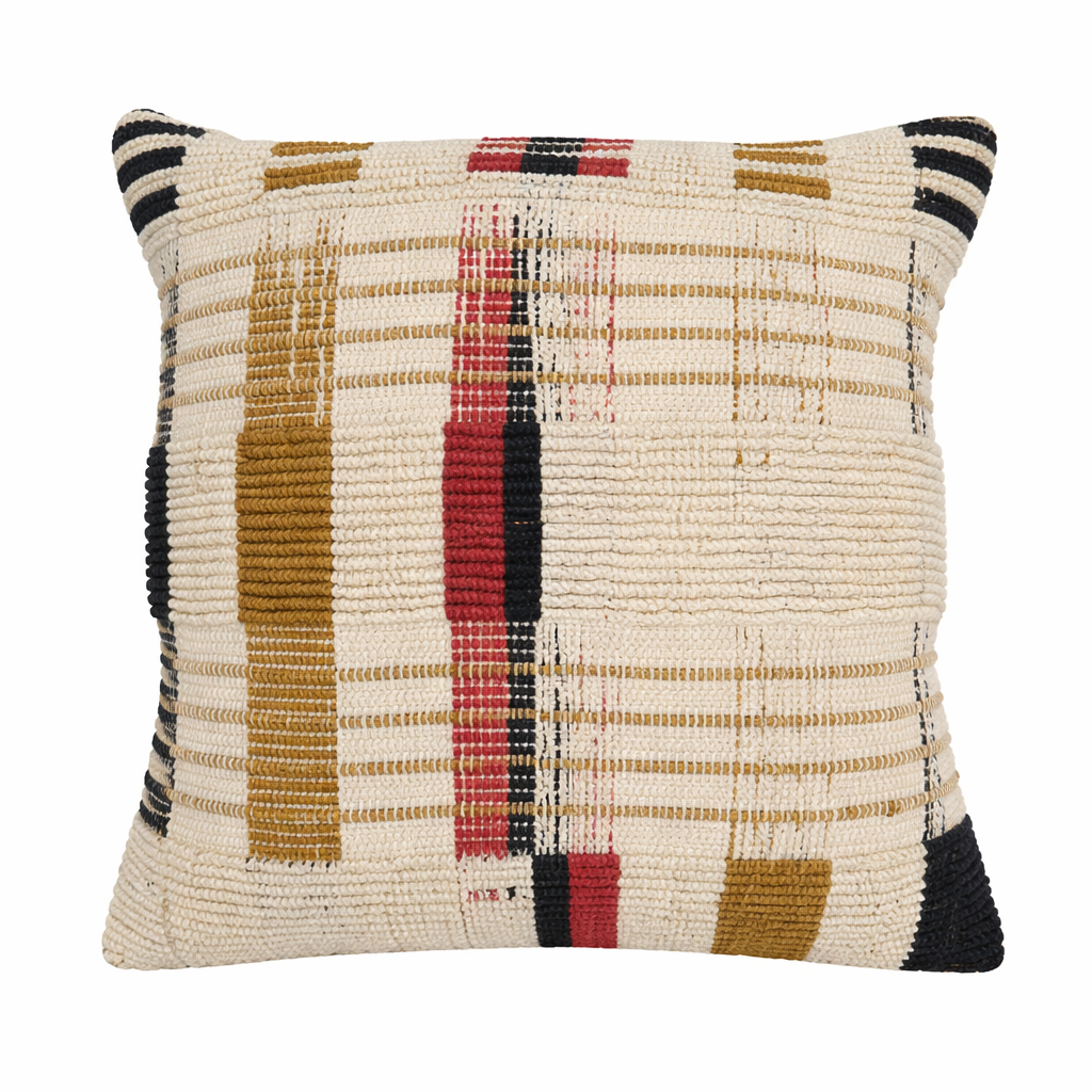 Fragment Geometric Cotton Throw Pillow - 20"x20"