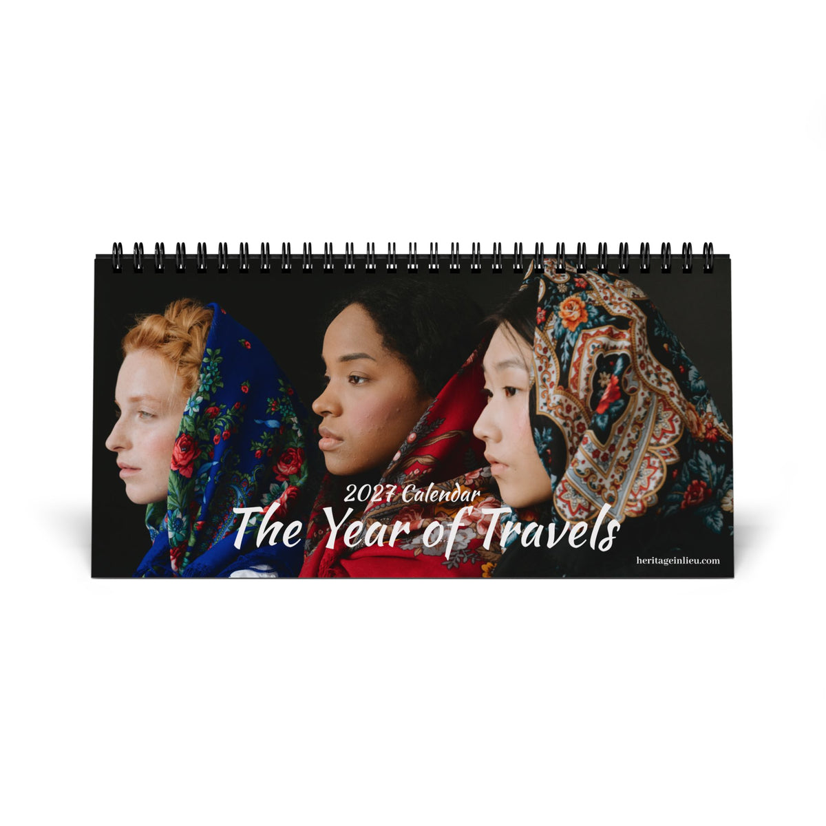 "The Year of Travels" by Heritage in Lieu, 2027 Desktop Calendar
