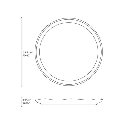 Deep Rim Plate Set of 4