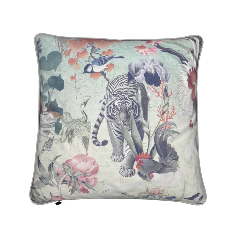 Joeun Bloom Accent Pillow w/ piping