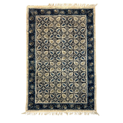 Kalamkari Handprinted Rug (36" x 60")