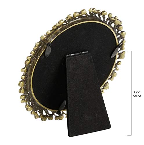 Decorative Jeweled Photo Frame - 4" Round