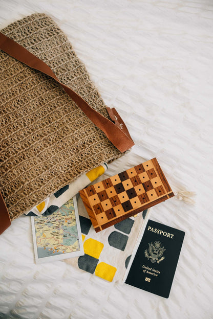 Sheesham Travel Chess Set