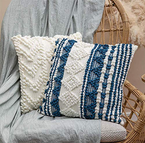 Handmade Geometric Cotton Throw Pillow Cover