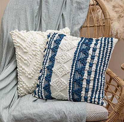 Handmade Geometric Cotton Throw Pillow Cover