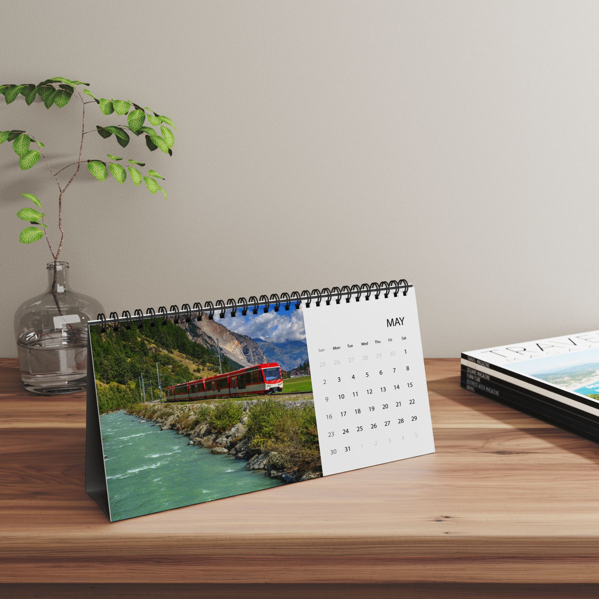 "The Year of Travels" by Heritage in Lieu, 2027 Desktop Calendar