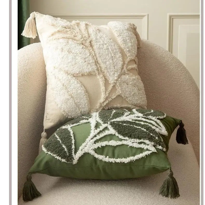 Plant Leafy Pillow Cover