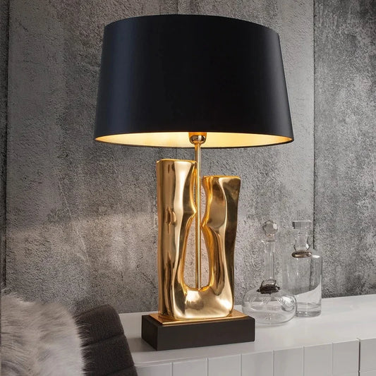 Artsy Luxe Gold Lamp