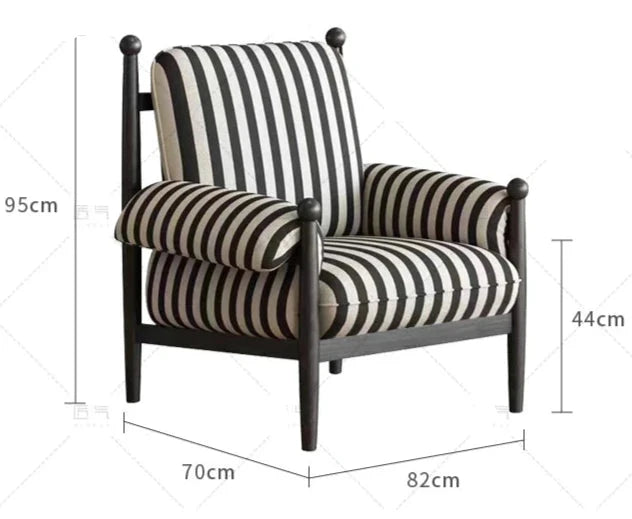 Betsy Striped Accent Chair