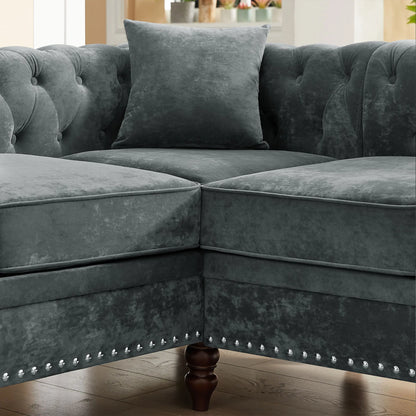 Classic Chesterfield Sectional Sofa