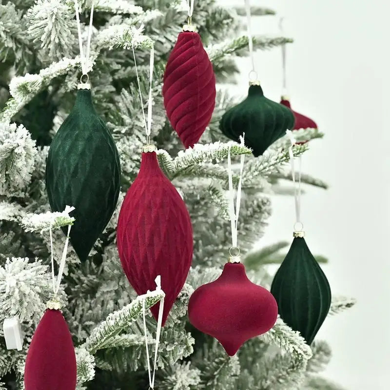 Velvet Flocked Ornaments