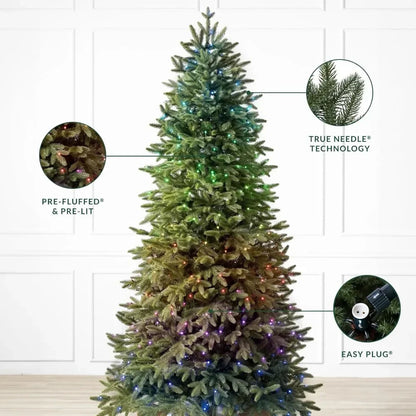 Silverado Twinkly Slim Artificial Christmas Tree (3 Sizes)