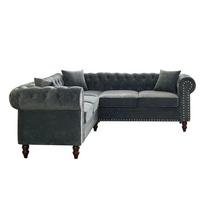 Classic Chesterfield Sectional Sofa